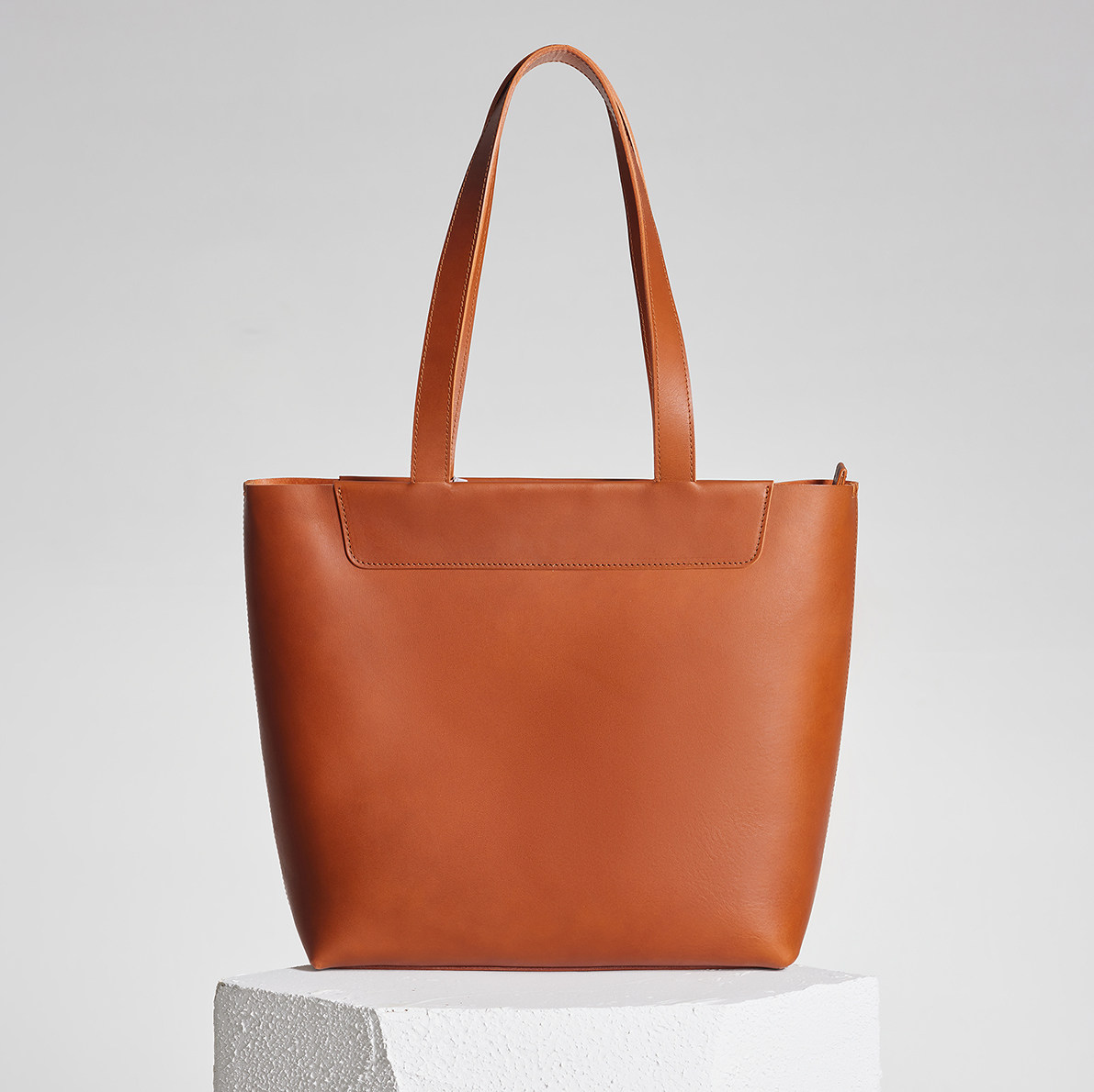 沐心手造musing | 沐尔  头层牛皮单肩包百搭通勤托特大容量包