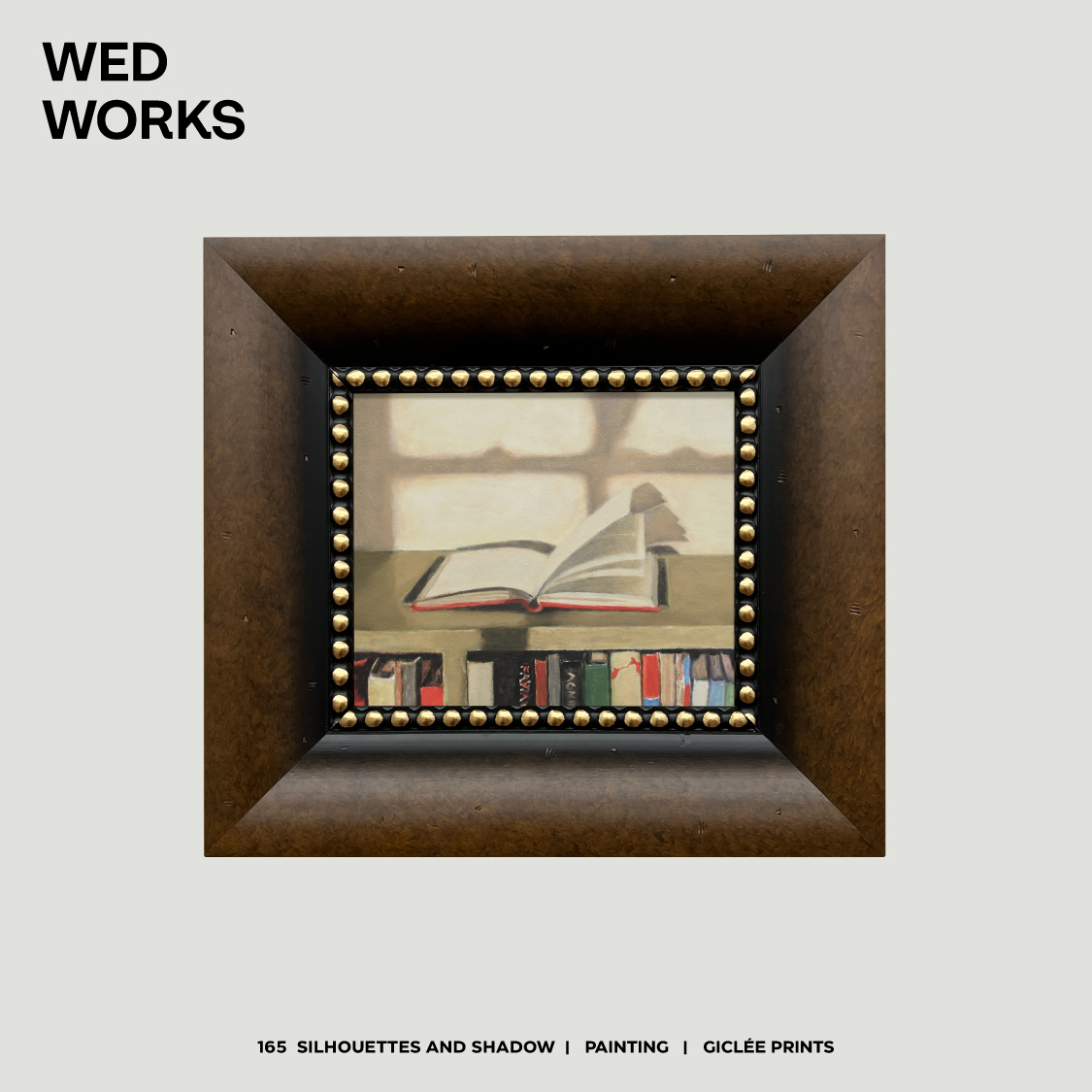 WEDWORKS 小众中古风简约艺术装饰画 咖啡厅样板间设计师卧室挂画图片