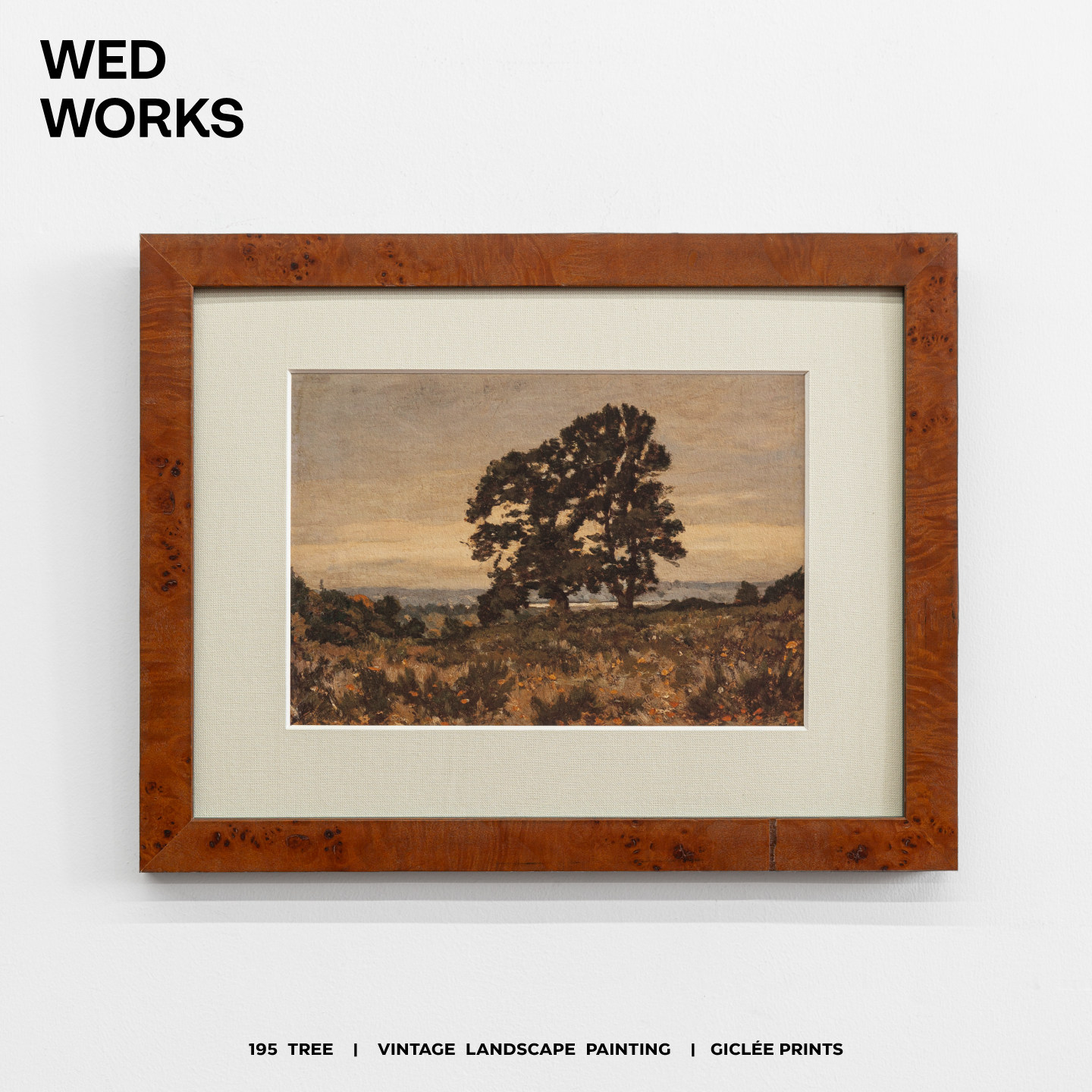 WED WORKS 小众中古风景软装挂画美式复古客厅沙发餐厅民宿装饰画,家居饰品,现代装饰画,淘宝优惠券,粉丝福利购,淘宝优惠卷