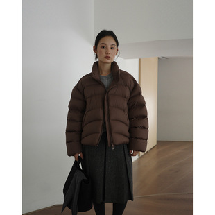 龟背韩版 90%白鸭绒羽绒服女冬季 三防宽松外套潮93671 排骨款