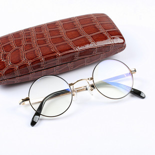 溥仪眼镜复古圆形老花镜防蓝光 男女简约时尚款150/200/250/300度