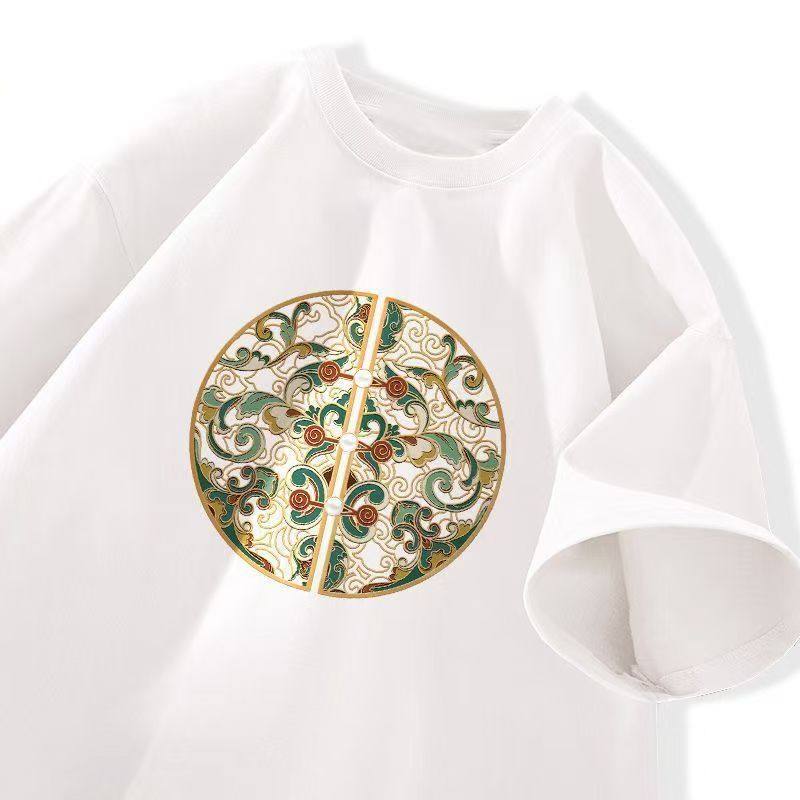 男短袖t恤国潮中国风新中式上衣潮流夏季重磅半袖宽松男款衣服12,男装,T恤,淘宝优惠券,粉丝福利购,淘宝优惠卷