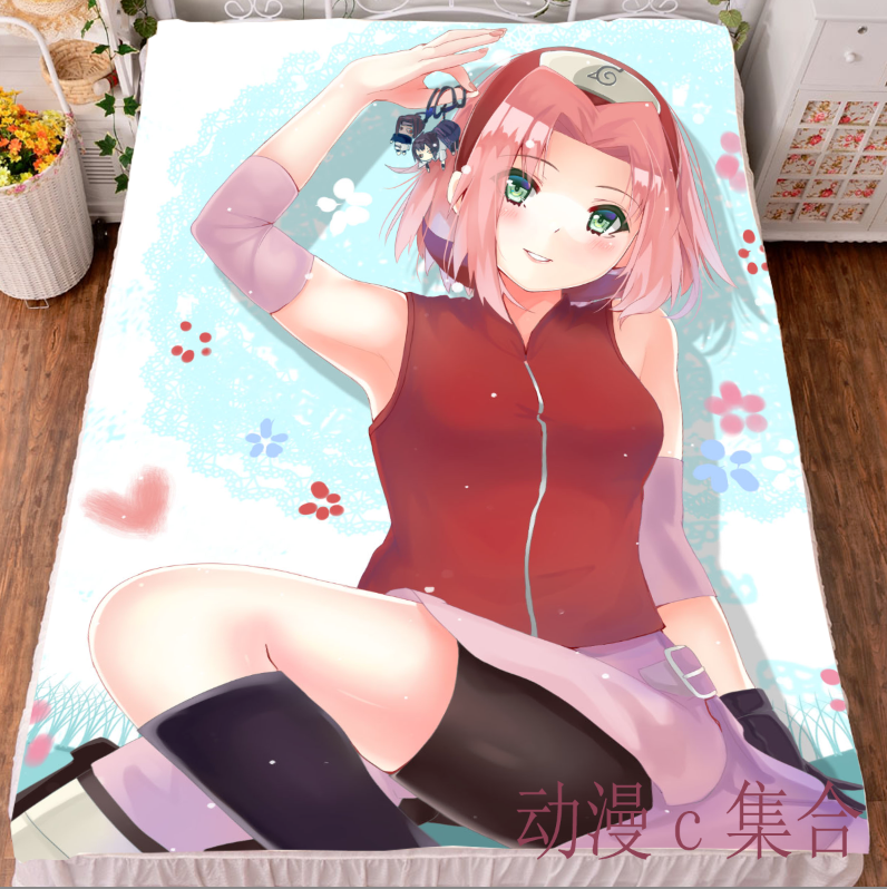 火影春野樱被套毛毯床单寝室动漫周边二次元开学宅男腐女生日礼物