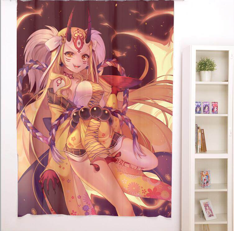 fatefgo茨木童子浴帘窗帘挂画动漫周边二次元cos宅男腐女生日礼物