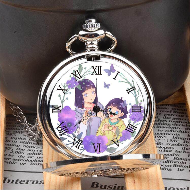 火影向日葵日向雏田闹钟手表怀表动漫周边cos送宅男腐女生日礼物