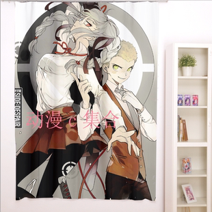 弹丸论破九头龙冬彦边谷山佩子浴帘窗帘挂画动漫周边宅男生日礼物
