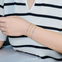 Zhuodie Jewelry pure silver gold-plated Moissan diamond bubble bracelet, daily commuting stacked diamond bracelet, simple single diamond for women thumbnail 8