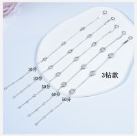 Zhuodie Jewelry pure silver gold-plated Moissan diamond bubble bracelet, daily commuting stacked diamond bracelet, simple single diamond for women thumbnail 4