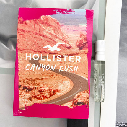 美国休闲新霍利斯特Hollister Canyon Rush持久浓香水试管小样2ML