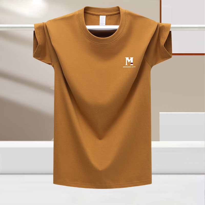 冰丝男装2024夏季新款短袖T恤男士潮流百搭长袖T恤上衣秋衣打底衫