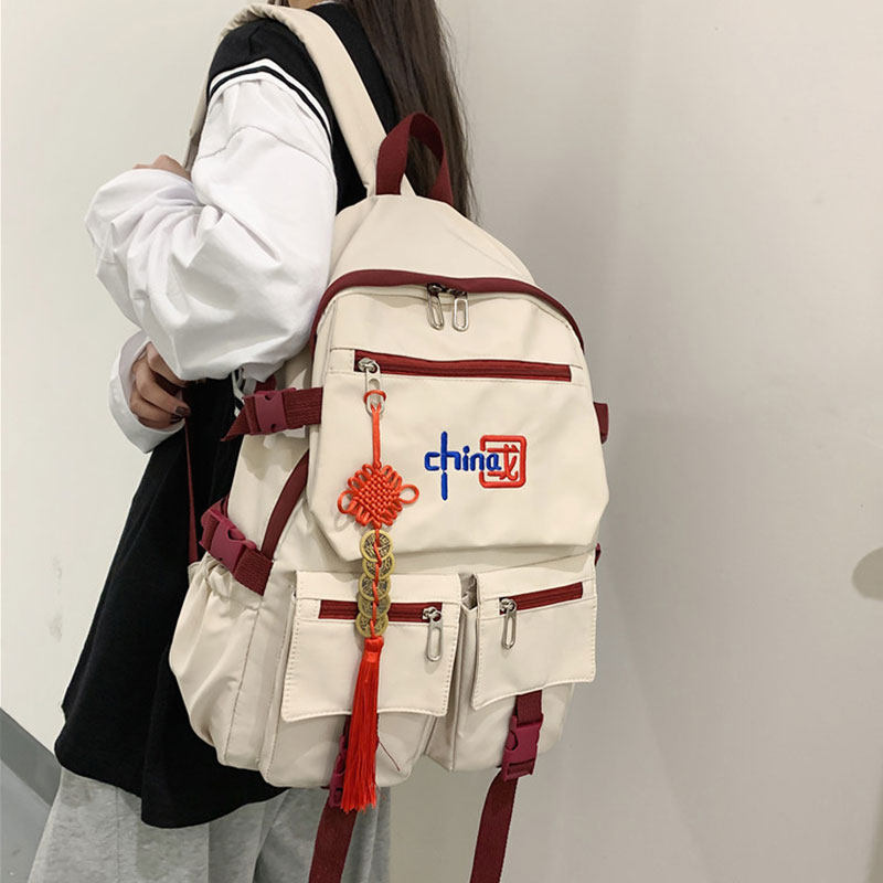 电脑英伦风韩版大学生双肩包书包