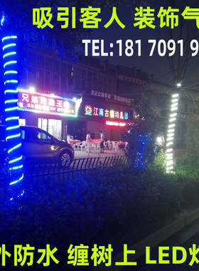 过年春节室外街道气氛彩灯