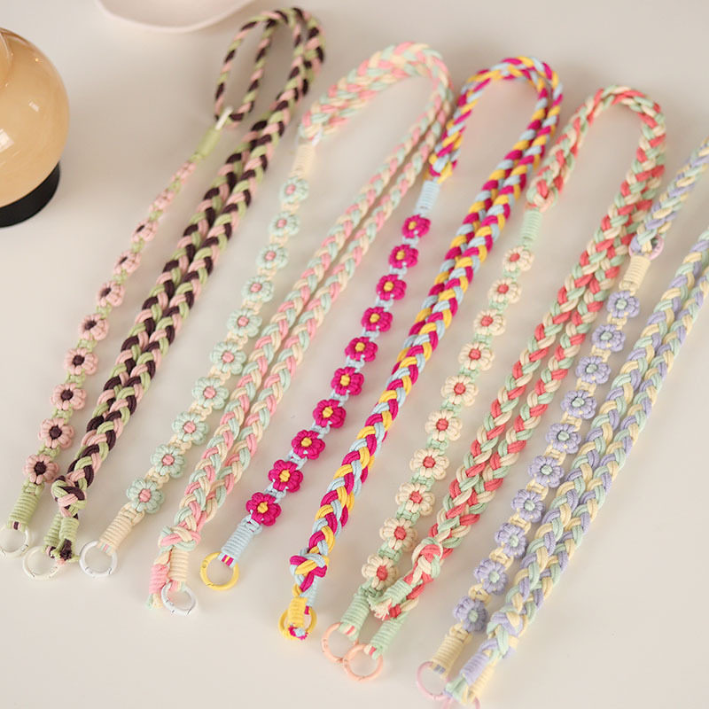 手工编织手机挂绳手提斜挎二合一两用可调节电话绳相机脖挂带包带