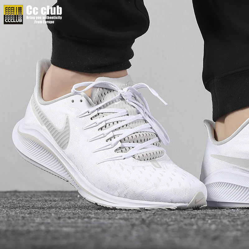nike air zoom vomero14 灰白 轻便缓震透气 跑步鞋 ah7857-100