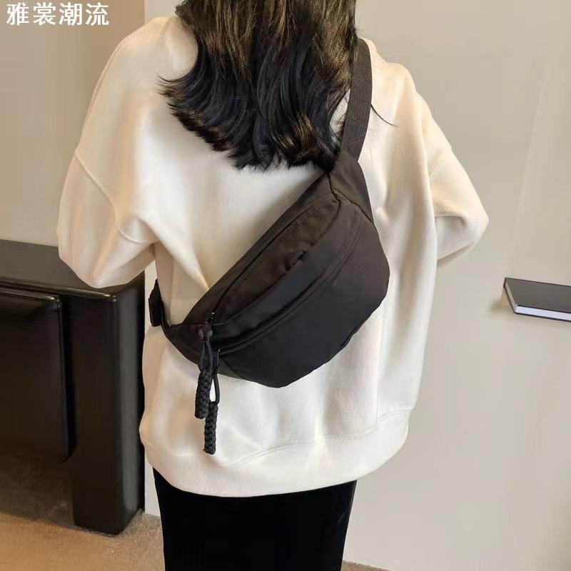 自行车手机专用包女2025新款腰包运动胸包潮男斜挎包尼龙休闲包包
