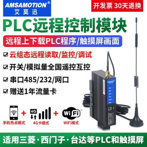 艾莫迅PLC远程调试模块4G云网关