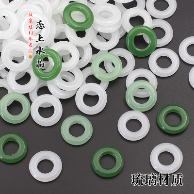琉璃跑环戒指圆圈戒圈古风材料