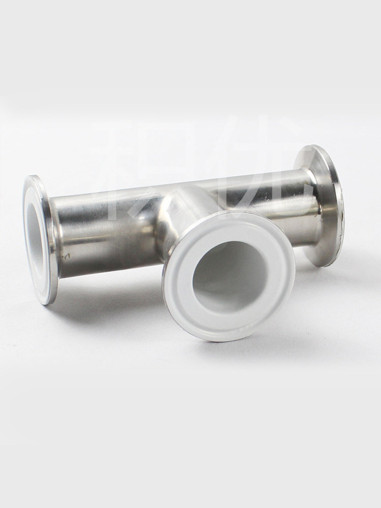 衬PFA/FEP防腐快装三通接头 不锈钢卡盘衬氟三通内衬四氟三通接头