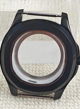 42MM代用鹦鹉螺手雷316精钢黑色方形自动机械表壳适合NH35/36机芯