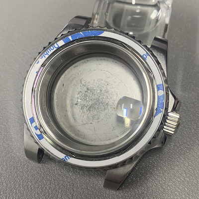 40mm水鬼表壳精钢外壳蓝宝石玻璃适配NH34/NH35/NH70机芯