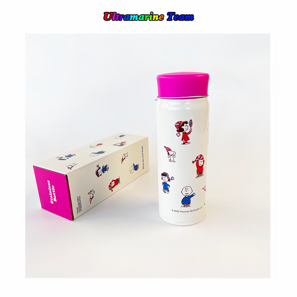 日本PEANUTS史努比how do you feel 全角色印花保温杯直饮杯