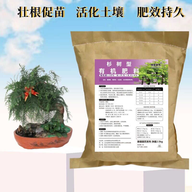 杉树南洋杉圣诞树苗盆景有机肥家用室内澳洲杉老桩盆栽专用基底肥