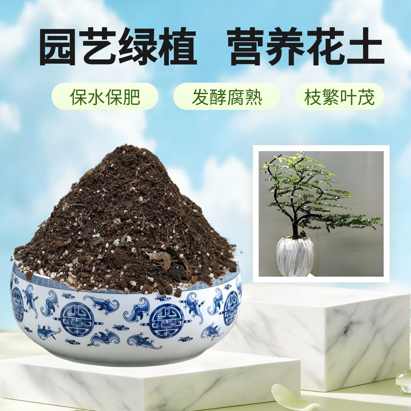 黑骨茶小叶紫檀树苗盆景营养土椰糠家用客厅老桩盆栽专用翻换种植