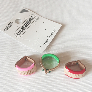 皮顶针 日本进口可乐工具 指套 Clover 三只装 503 顶针箍