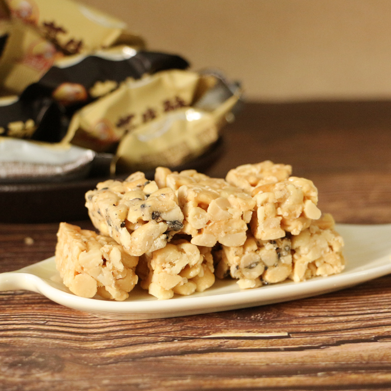 苏州采芝斋糖果花生酥原味椒盐黑芝麻糖果袋装统老式怀旧休闲零食