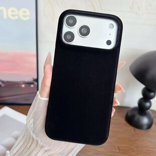 高级感皮质雾面绒适用苹果17Promax手机壳iPhone16Pro手机壳15Promax柔软舒适14Pro华为mate80Pro磁吸充电p70