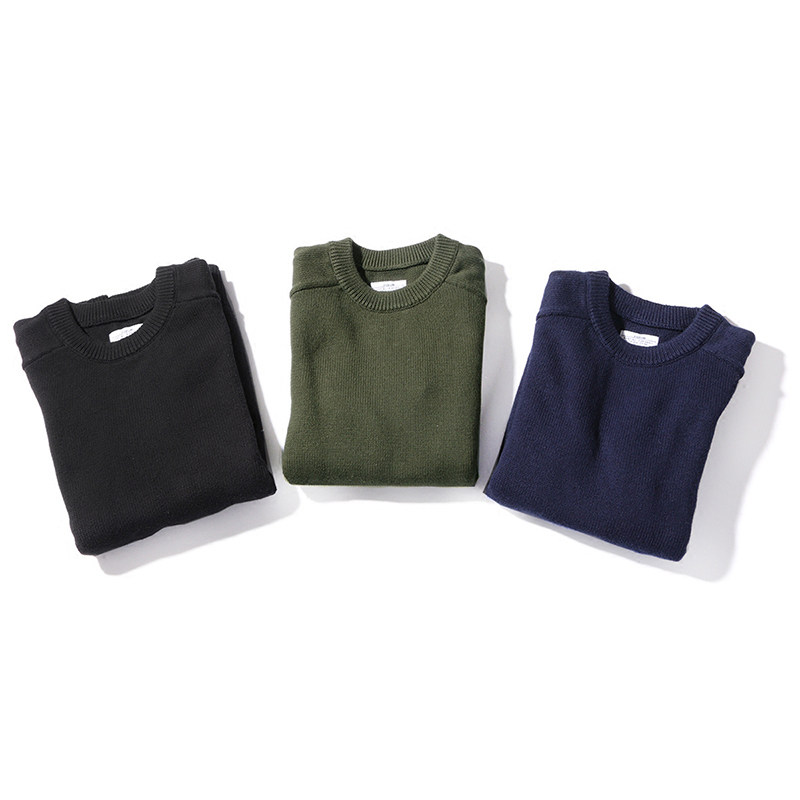 radium 纯色羊毛混纺毛衣 潮牌圆领日系羊毛衫余文乐线衣 非wtaps