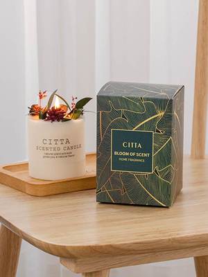 CITTA西苔森系花艺香氛香薰蜡烛礼盒摆件玫瑰干花伴手礼生日礼物