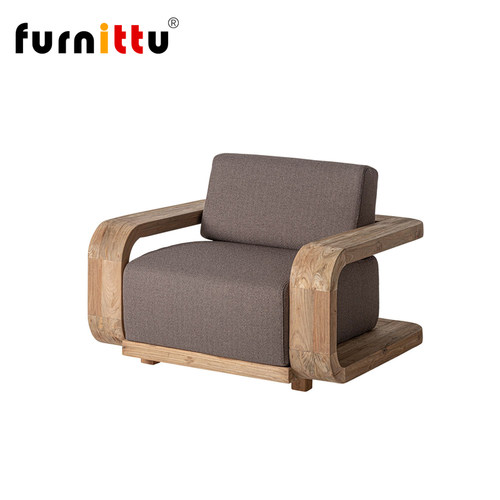 furnittu实木意式沙发椅