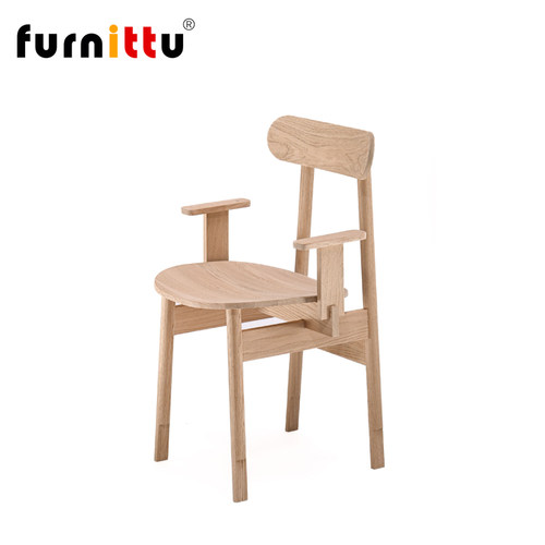furnittu意式设计师实木餐椅