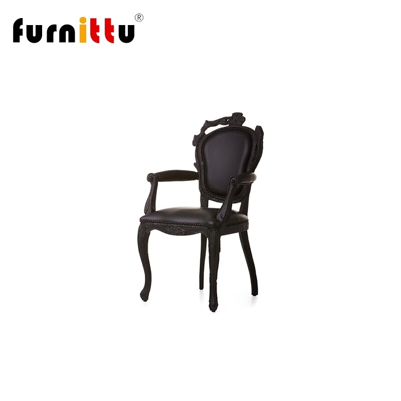 furnittu真皮餐椅设计师家具