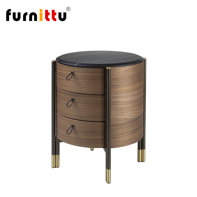 furnittu创意设计师家具BAYUS TONDO/巴尤斯汤东圆形床头柜边柜