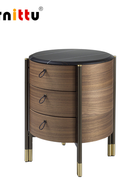furnittu创意设计师家具BAYUS TONDO/巴尤斯汤东圆形床头柜边柜