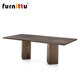 furnittu创意设计师家具北欧轻奢实木客厅餐厅JUNIOR B方形餐桌