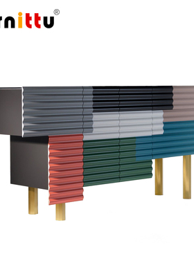 furnittu设计师家具cabinet艺术彩色玄关柜现代客厅 shanty餐边柜