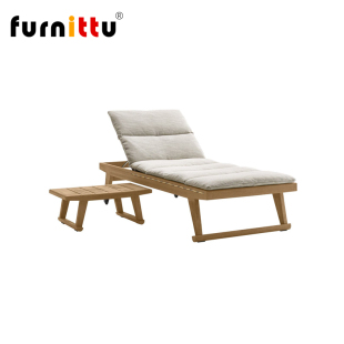 furnittu设计师家具北欧艺术户外Gio经典户外休闲实木布艺躺椅