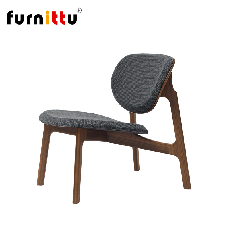 furnittu实木布艺躺椅