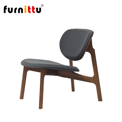furnittu实木布艺躺椅