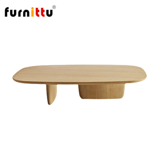 furnittu设计师家具北欧轻奢极简阳台实木 Tobi-Ishi 边几咖啡桌