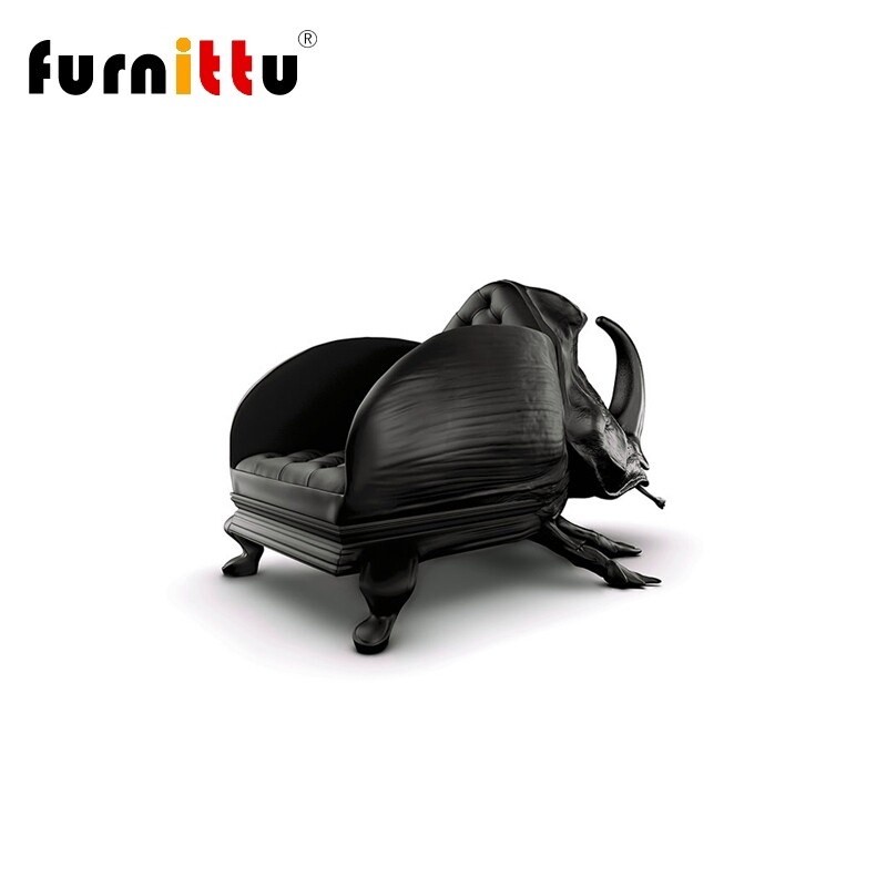 furnittu原创设计师家具 beetle chair/甲壳虫椅 玻璃钢创意躺椅