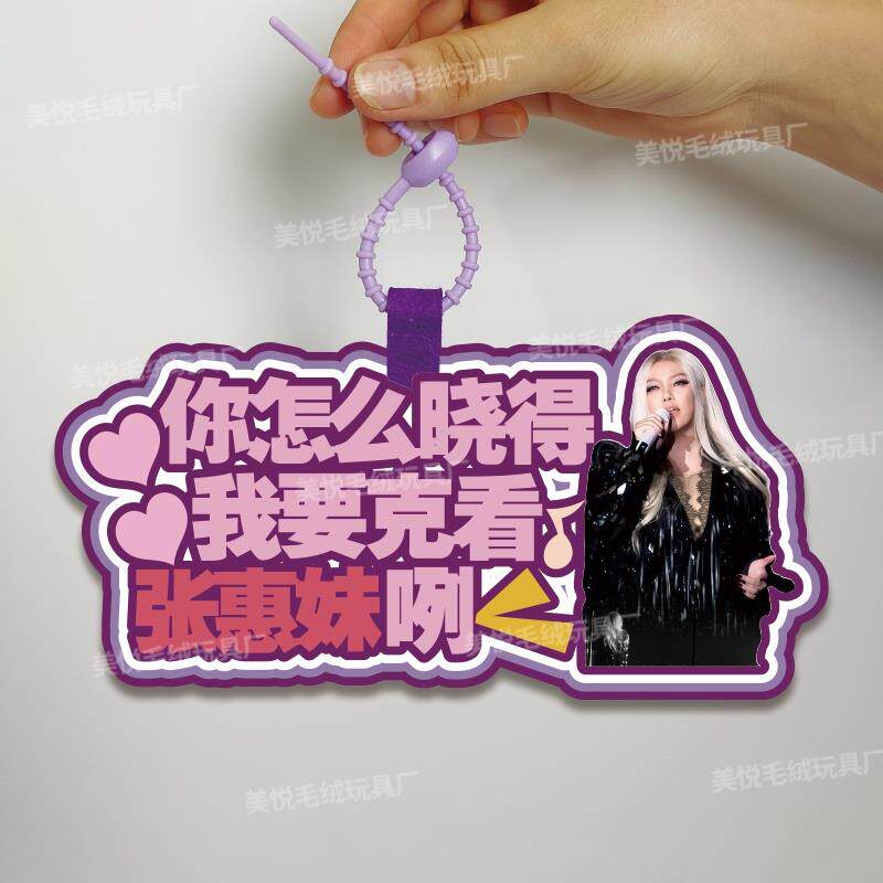 你怎么知道我要去看张惠妹演唱会不织布挂件定制应援包包挂饰背包