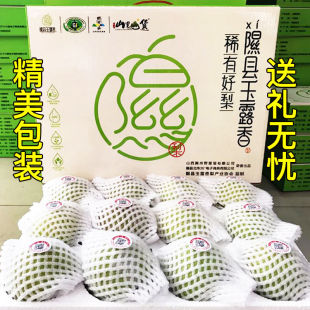 正宗山西隰县玉露香梨脆甜多汁孕妇新鲜水果当季礼盒装