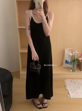 KL1855显瘦气质韩版无袖背带裙复古时尚宽松连衣裙牛仔裙