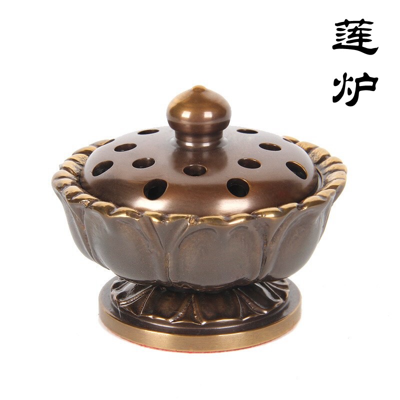 铜宝莲台莲花钵炉非陈巧生松茂王明苏州铜香炉直营店