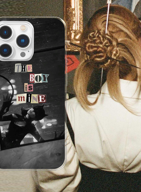 Kristem原创设计A妹ArianaGrande杏菜子theboyismine适用于苹果i15proi16i17pro小米oppo华为透明手机壳防摔