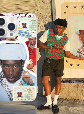 Kristem原创设计Tyler the creator适用于苹果i15proi16i17promax华为oppo透明硅胶手机壳防摔防尘